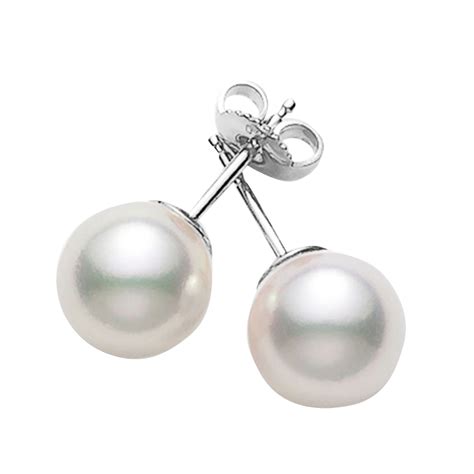 Mikimoto 10mm South Sea Cultured Pearl Stud Earrings Pes1002nw Mayors