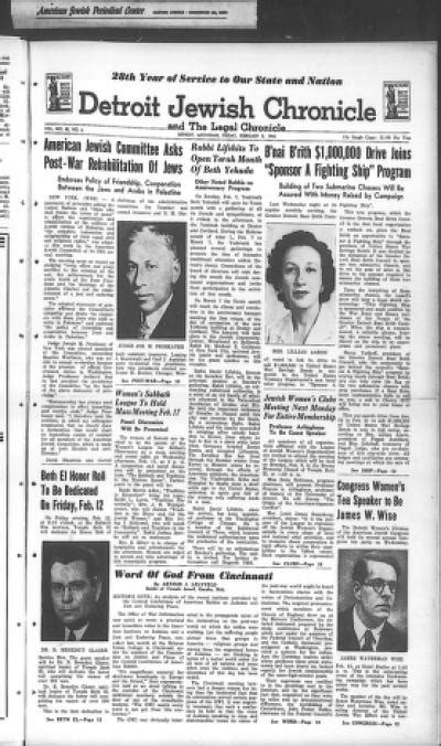 The Detroit Jewish News Digital Archives February 05 1943 Image 1