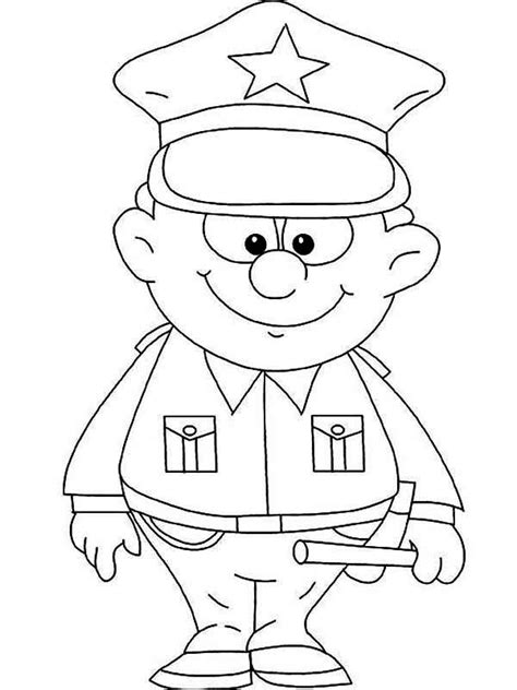 Free Printable Police Coloring Pages Printable Templates