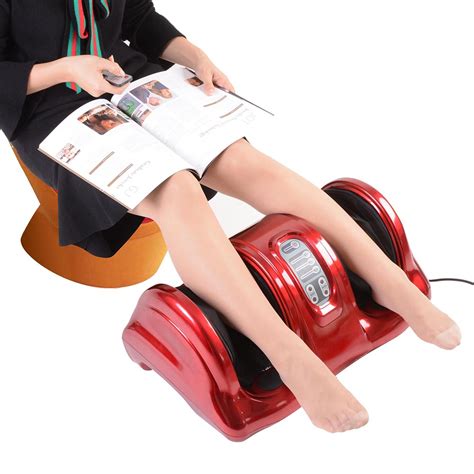 Shiatsu Foot Kneading Rolling Vibration Heating Calf Ankle Leg Massager