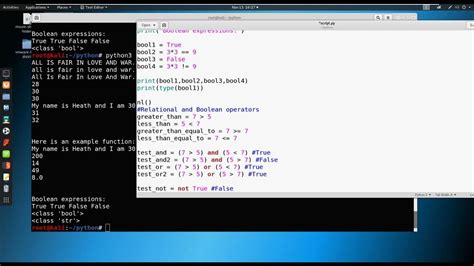 7 Introduction To Python Relational And Boolean Operators Youtube