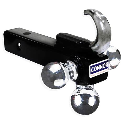 Connor Tri Ball Hitch With Hook 2 Trailer Hitch Chrome Gtw 2000