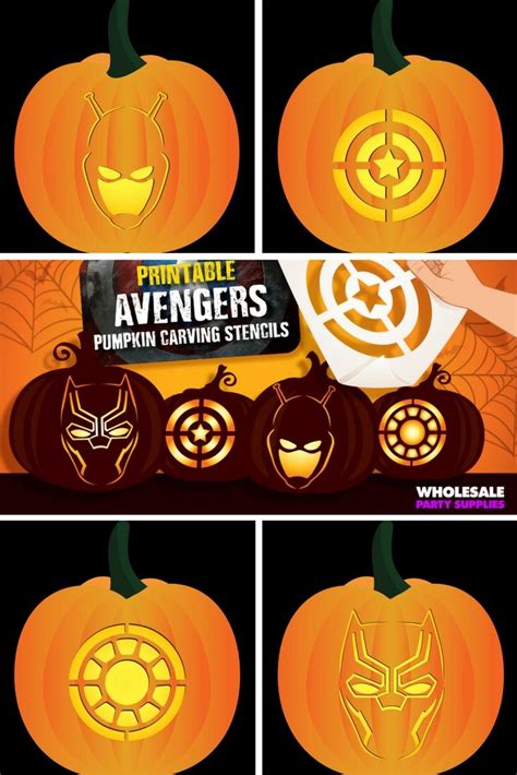 20 Marvel Pumpkin Carving Stencils