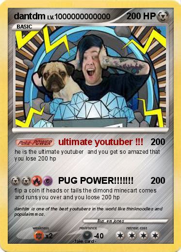 Pokémon dantdm 998 998 ultimate youtuber My Pokemon Card