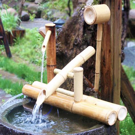 Buy Zenggp Zen Garden Water Fountain Bamboo Water Feature Rocking Pump