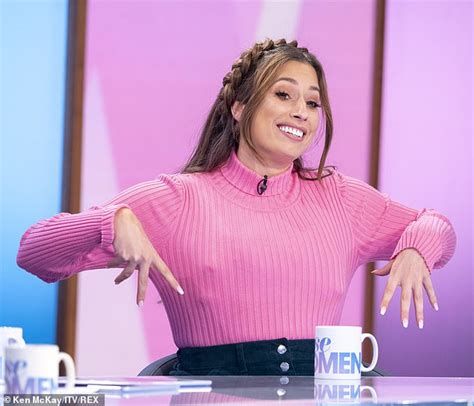 Stacey Solomon Tries Out Kim Kardashians Breast Lift Tape Daily Mail