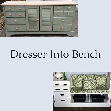 Storage Bench Made From A Dresser My Repurposed Life Rescue Re