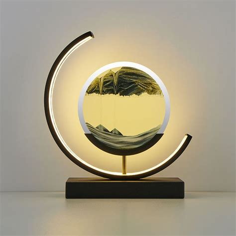 Quicksand Art Led Table Lamp In 2022 Sand Art Sand Pictures Sand