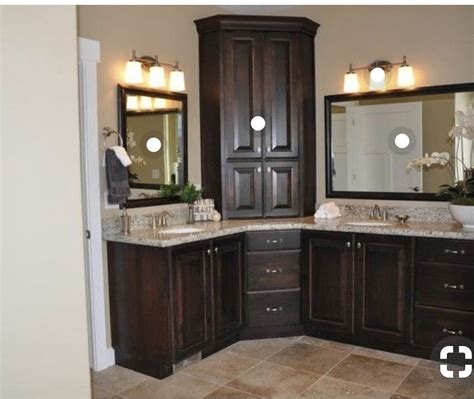 Get trade quality cabinets & other bathroom furniture at low prices. This corner tower layout | Bathroom corner cabinet, Corner ...