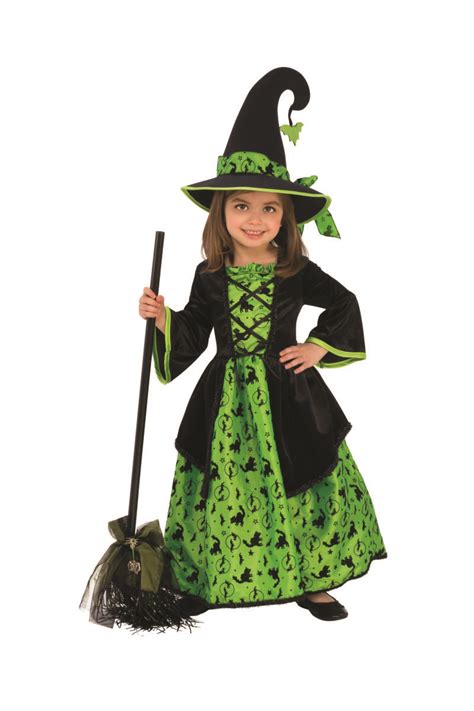Kids Green Witch Costume Dont Cast A Spell Just Yet