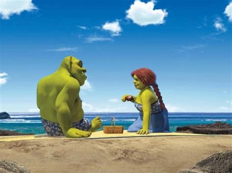 Shrek And Fiona On The Beach Shrek Pinterest The Ojays On The