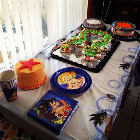Dragon ball z party supplies. Dragon ball z theme birthday party | Dragon birthday, Dragon party, Birthday decorations kids