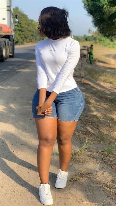 White Shorts Denim Shorts Thick And Fit Tight Jeans Ssbbw African