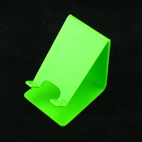Green Color Acrylic Cell Phone Display Stands Holder Plastic Single