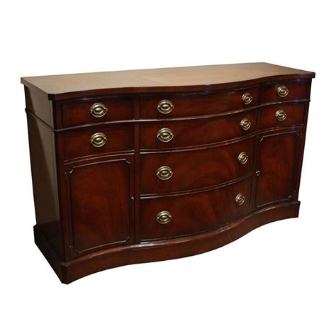 Antique Solid Mahogany Sideboard Buffet By Drexel Mahogany Furniture