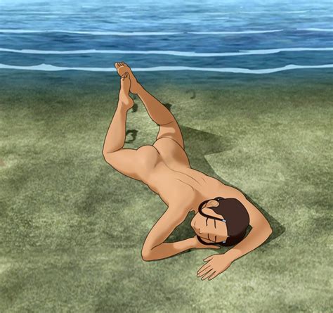 rule 34 1girls anaxus ass avatar the last airbender beach katara lying lying on stomach nude