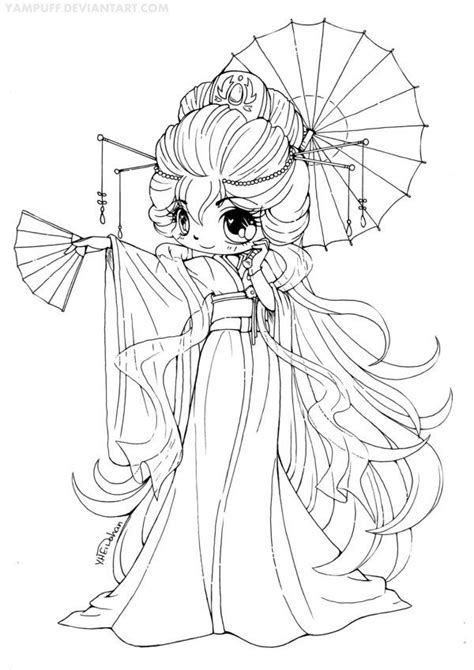 Anime Chibi Coloring Pages Coloring Home