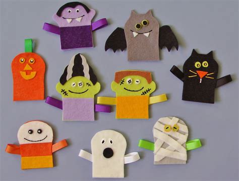 Flannel Board Fun Halloween Finger Puppets