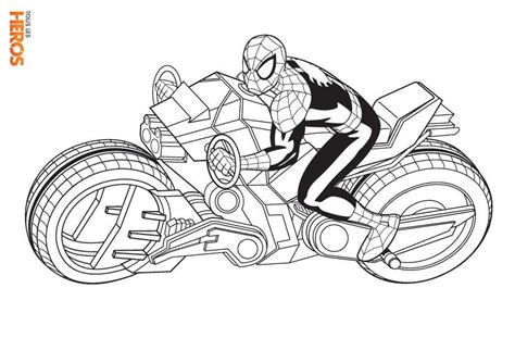 Coloriage moto et voiture a imprimer gratuit. Coloriages Spiderman gratuits sur le blog de Tous-les ...