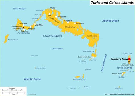 Detailed Map Of Turks And Caicos