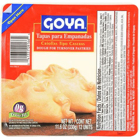 Goya Empanada Dough For Turnover Pastries