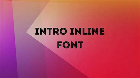 Intro Inline Font Free Download Free Download Cofonts