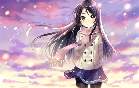 12 Anime Girl Snow Wallpaper Baka Wallpaper