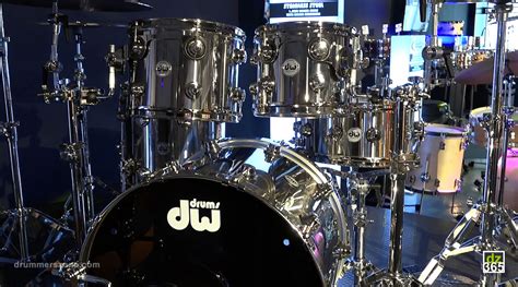 Drummerszone News Dw Drums First Full Stainless Steel Drum Kit