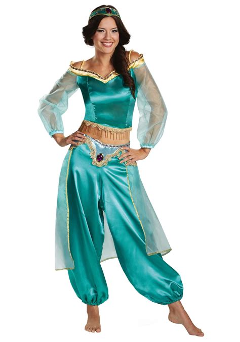 Womens Aladdin Animated Jasmine Prestige Costume Disney