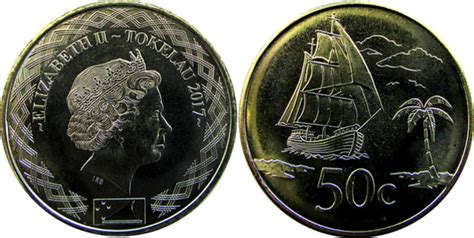 50 Cents Elizabeth Ii 4th Portrait Tokelau Numista