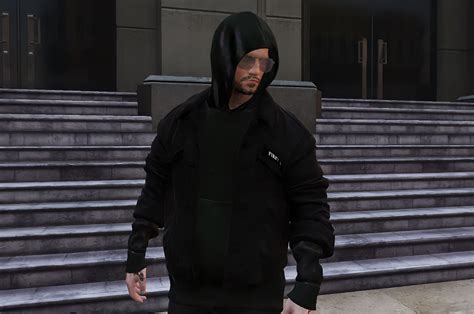 Rose Denim Jacket With Hoodie For Trevorsp Gta5