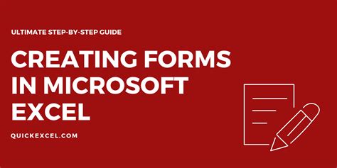 Ultimate Guide How To Create A Form In Excel Quickexcel