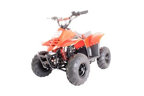 110cc Thunder Cat Quad Bike With Electric Start And Reverse Gear Red