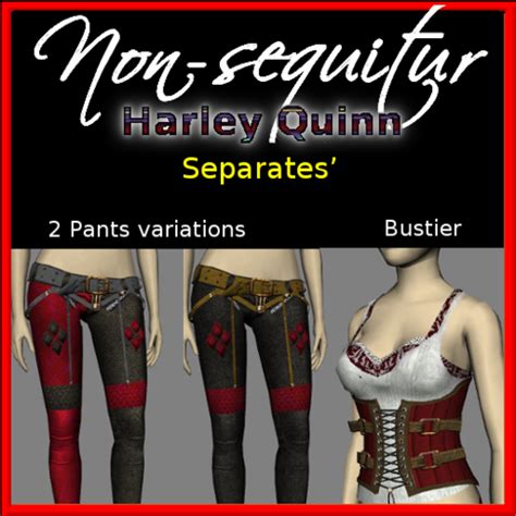Af Harley Quinn Separates A Corset And Leather Pants The Sims 3 Loverslab