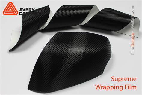 Avery Dennison Supreme Wrapping Film Carbon Fiber Black Total