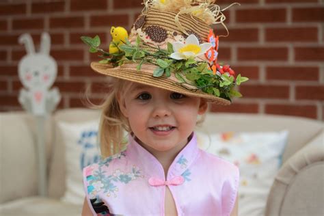 easy woodland themed easter bonnet little ladies big world