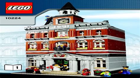 10224 Lego Town Hall Creator Expert Instruction Booklet Youtube