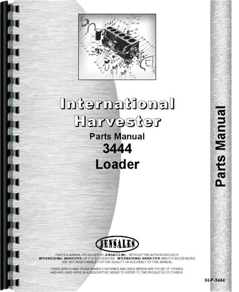 International Harvester 3444 Industrial Tractor Parts Manual