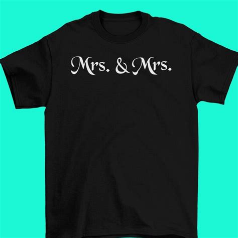 mrs and mrs shirt lgbtq lesbian wedding t lesbian tees lgbt brides bride pride lesbian