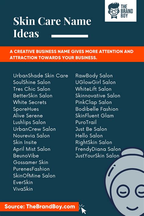 597+ Creative Skincare Name Ideas | Video+ Infographic | Cosmetics