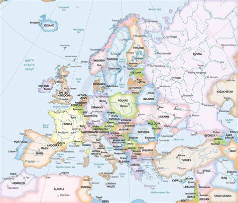 Map Of Europe Free Printable Printable Templates