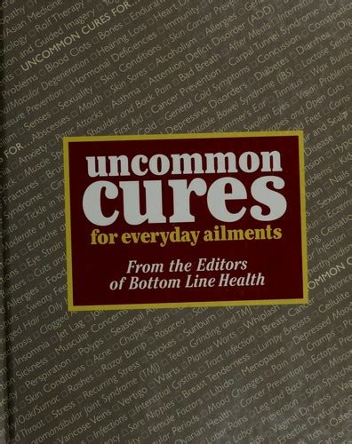 Uncommon Cures For Everyday Ailments By Curt Pesman Open Library