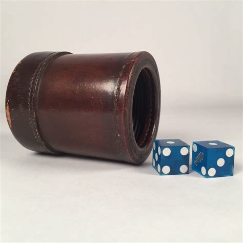 Vintage Heavy Thick Leather Dice Cup Etsy Thick Leather Dice Cup