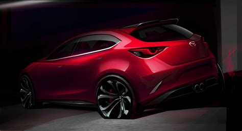 2014 Mazda Hazumi Concept Design Sketch Car Body Design