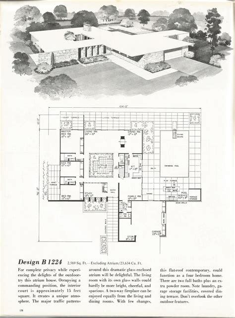 Vintage House Plans New And Refreshing Mid Century Contemporary
