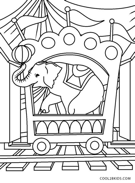 Circus Themed Coloring Pages