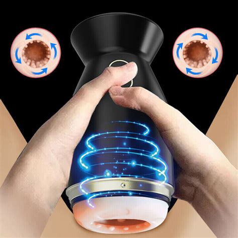 Male Masturbaters Automatic HandsFree Rotating Cup Thrusting Stroker Men Sex Toy EBay
