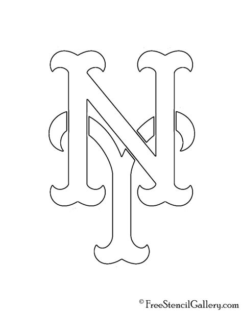 Mlb New York Mets Logo Stencil Free Stencil Gallery