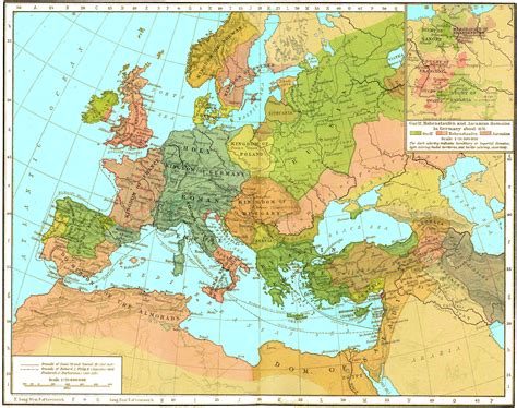 A Map Of Europe In 1200 Europe Map Historical Maps Me