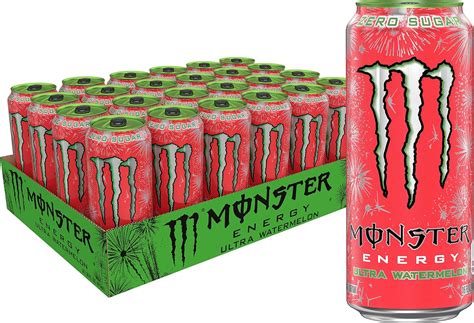 Monster Energy Ultra Watermelon Sugar Free Energy Drink Ounce Pack Of Amazon Co Uk